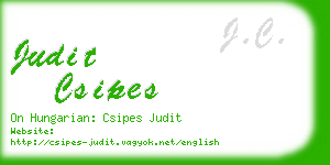 judit csipes business card